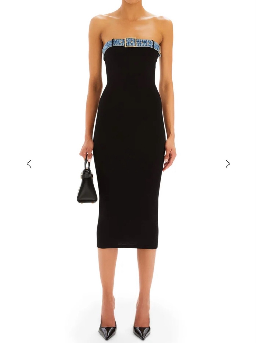 Seroya BLANCHE KNIT DENIM DRESS